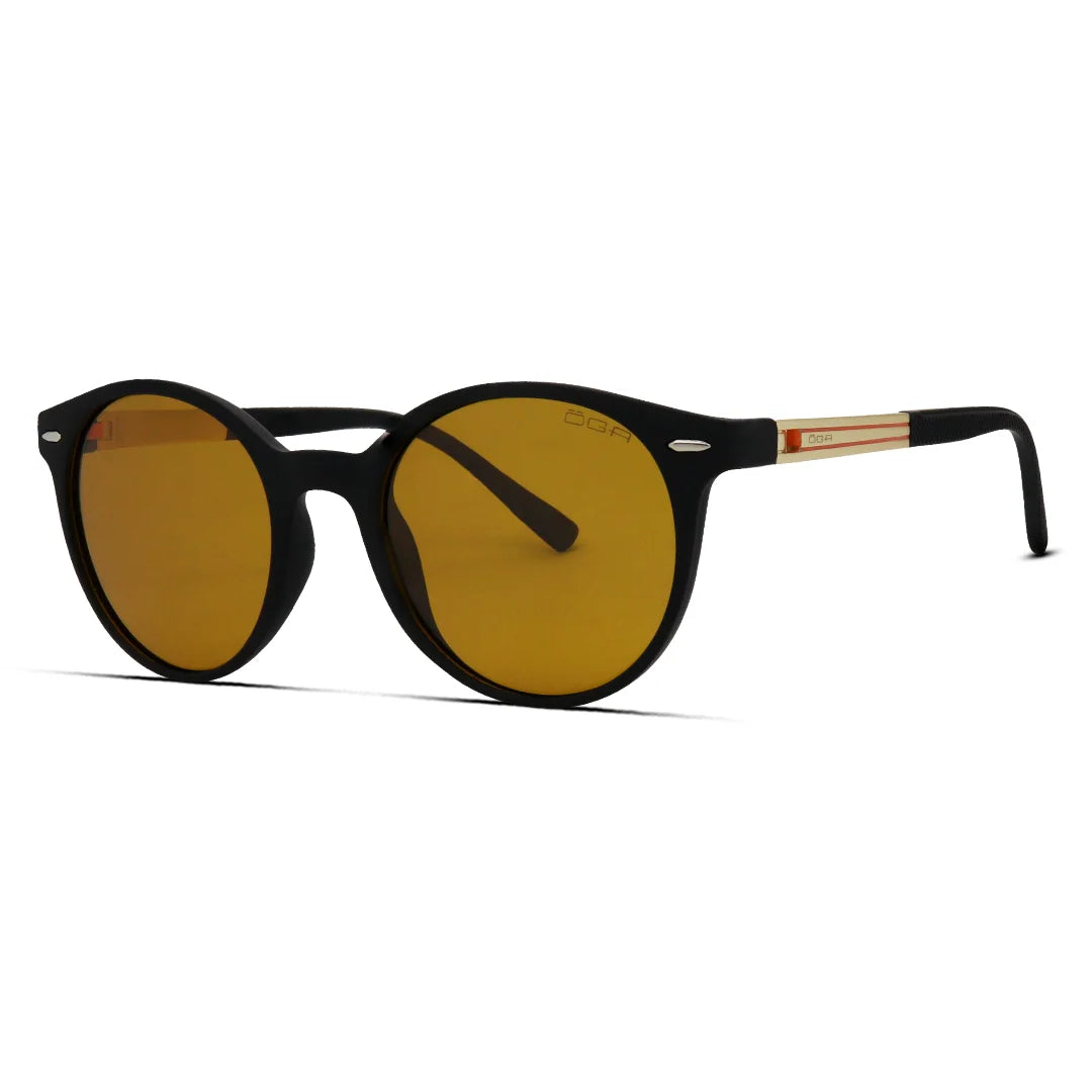 Round Matte Sunglasses for Men Polarized Retro Frames