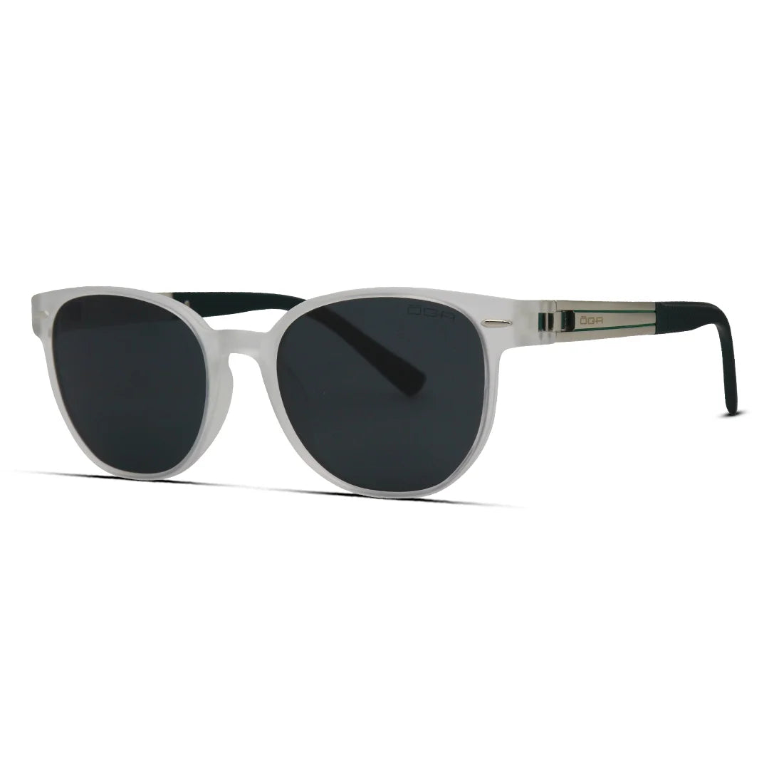 Frosted Round Polarized Sunglasses Sleek Matte Style