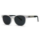 Frosted Round Polarized Sunglasses Sleek Matte Style