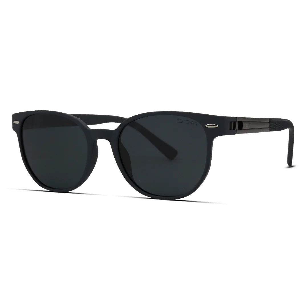 Frosted Round Polarized Sunglasses Sleek Matte Style