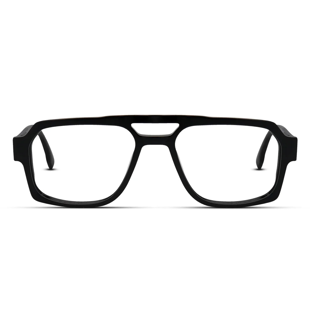 Men's Thick Frame Aviator Eyeglasses Bold & Classy Style