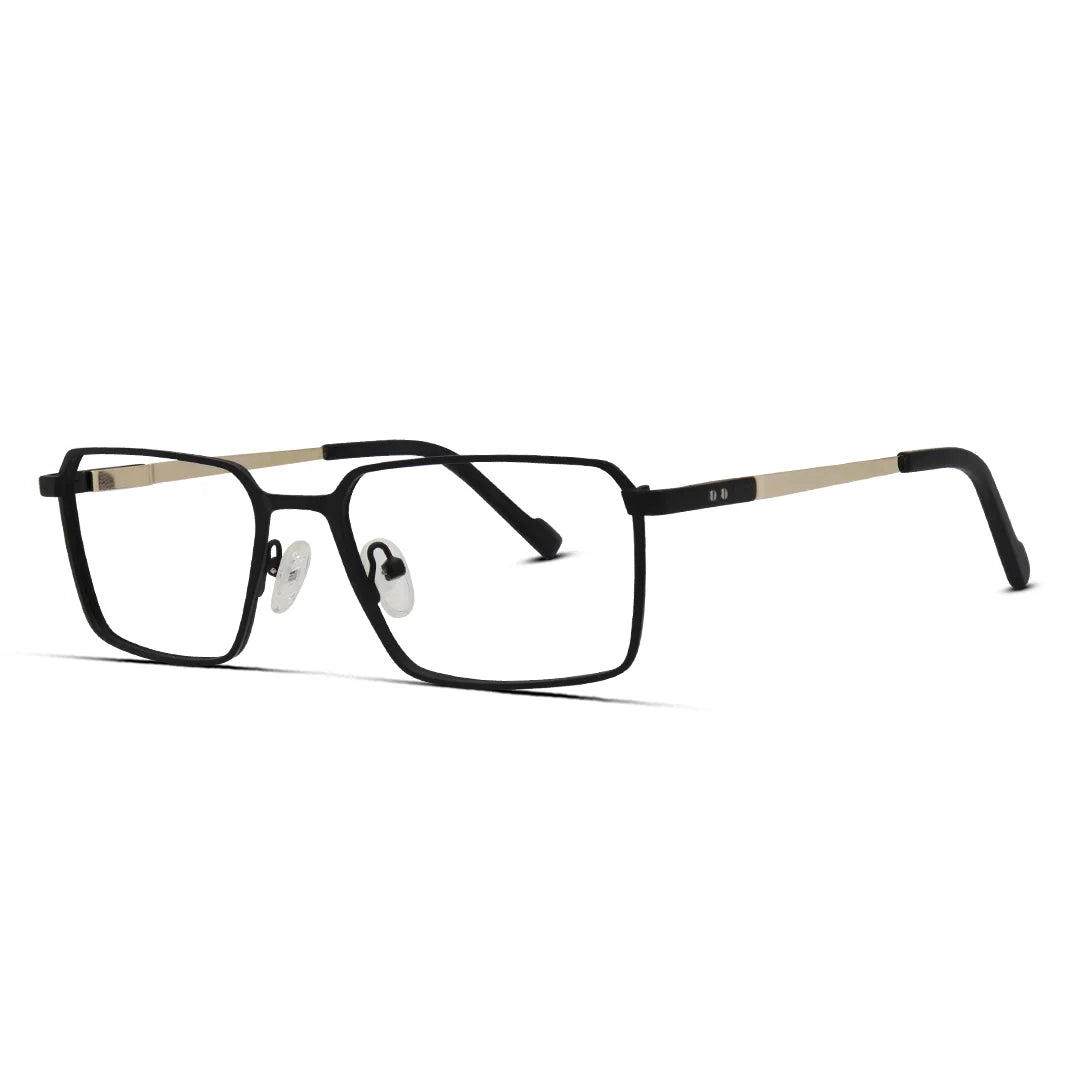 Men's Sleek Metal Eyeglasses Lightweight & Durable Frames