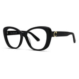 Women's Thick Cat Eye Acetate Eyeglasses Bold Statement Frame