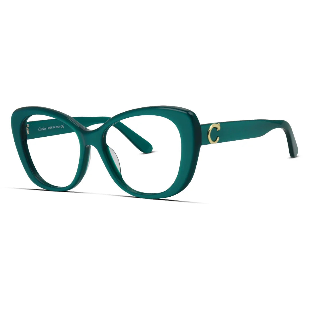 Women's Thick Cat Eye Acetate Eyeglasses Bold Statement Frame