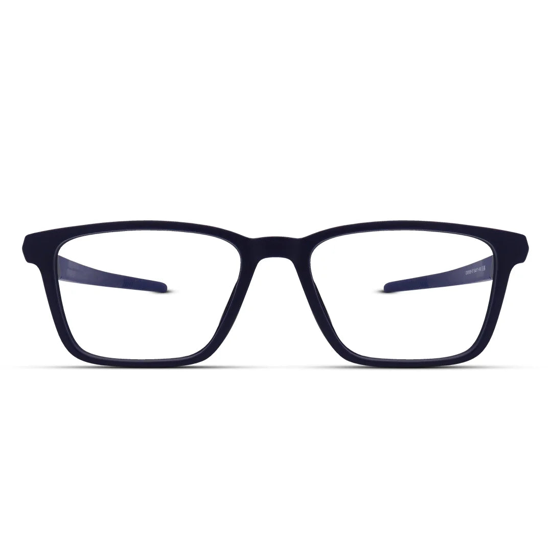Men's Sporty Eyglasses Sleek Rectangular Style