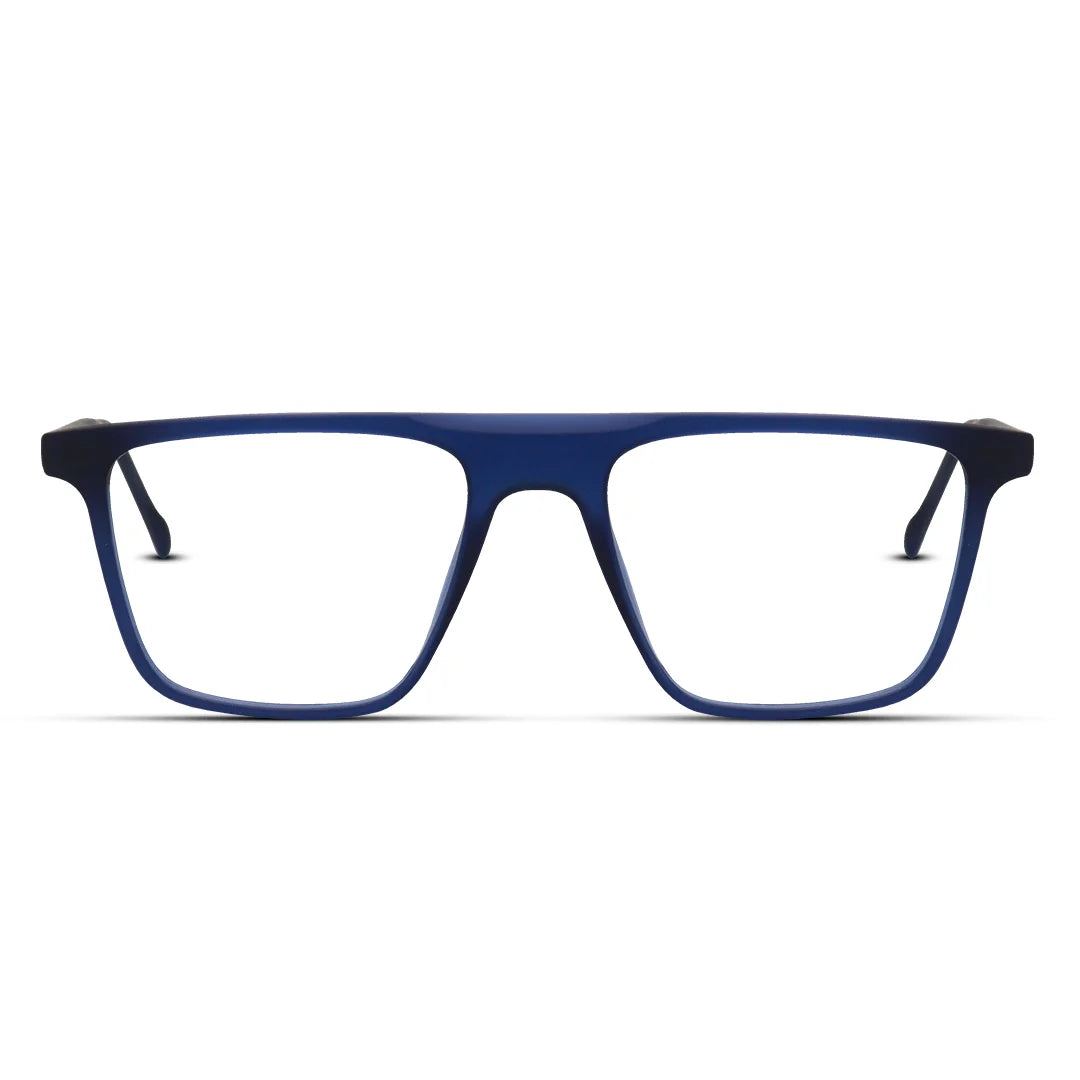 Men’s Sharp Rectangle Clip-On Eyeglasses Polarized & Stylish