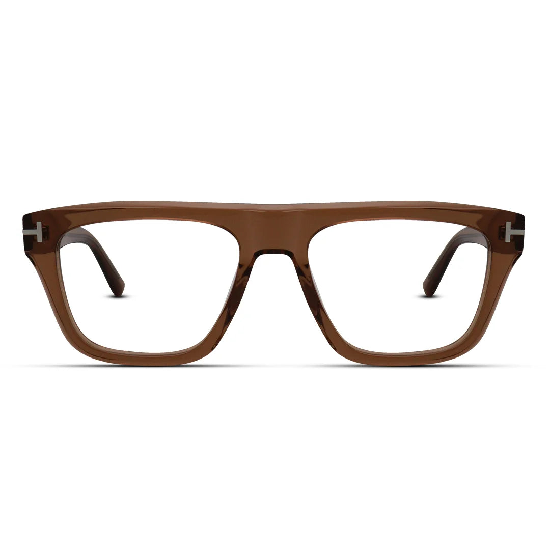 Thick Square & Teardrop Aviator Glasses for Men