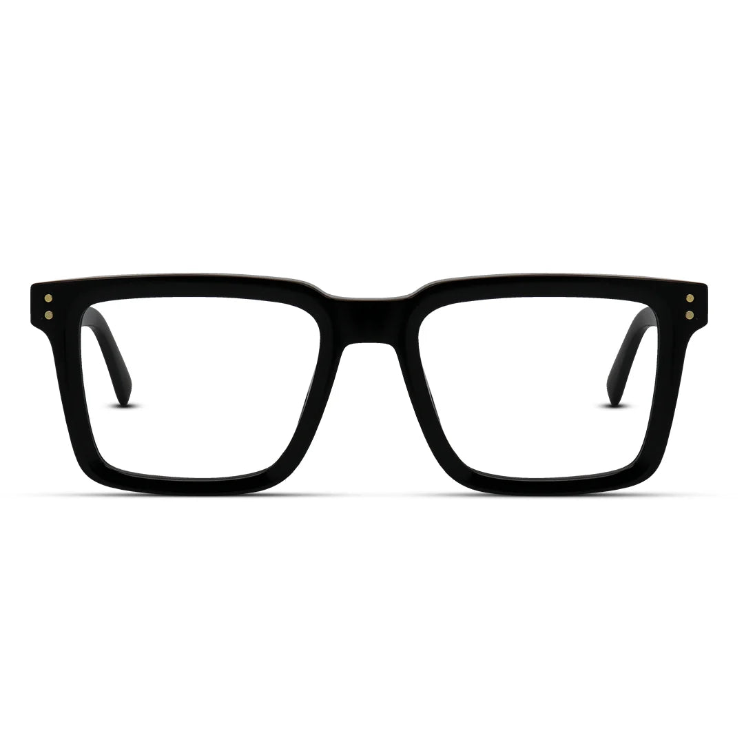 Men’s Square Acetate Eyeglasses Classic Bold Frames