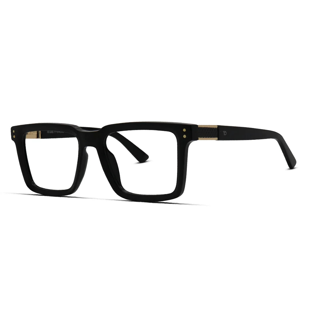 Men’s Square Acetate Eyeglasses Classic Bold Frames