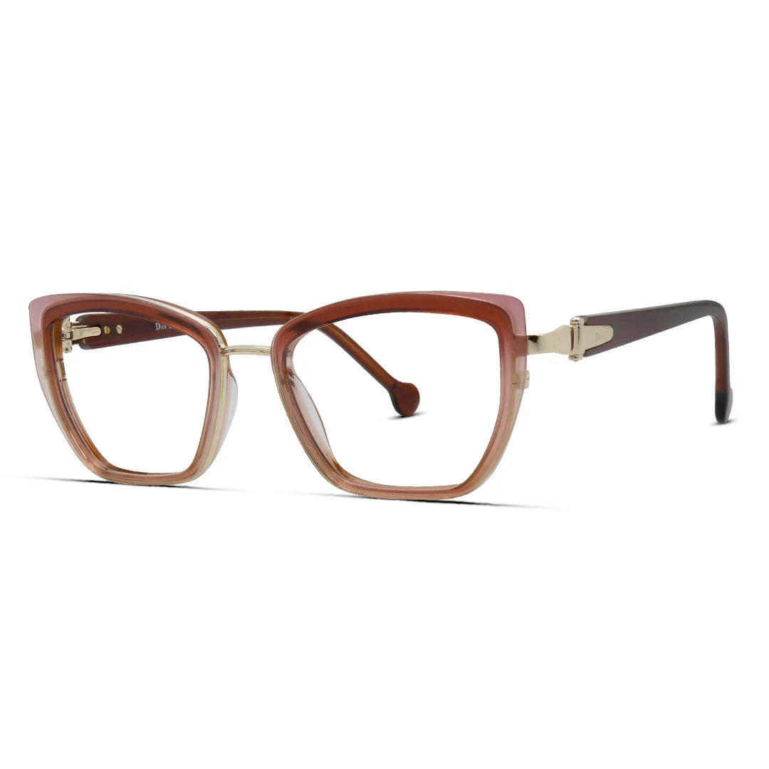 Premium Metal Cat-Eye Eyeglasses for Women Elegant Luxury