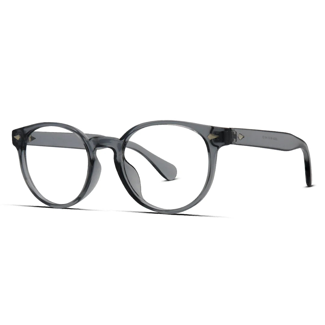 Round Plastic Unisex Eyeglasses