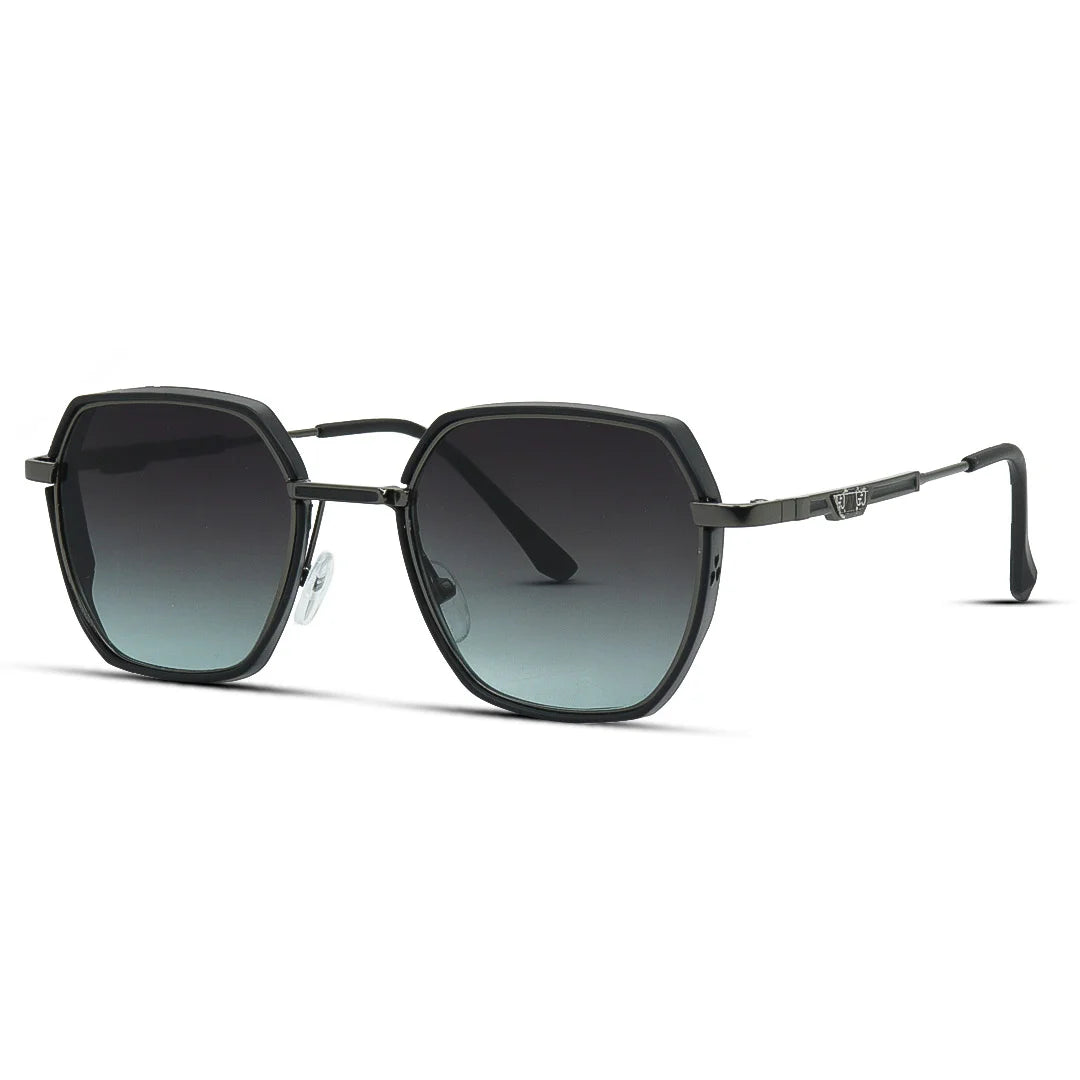 Hexagon Metal Medium Men Women Sunglasses