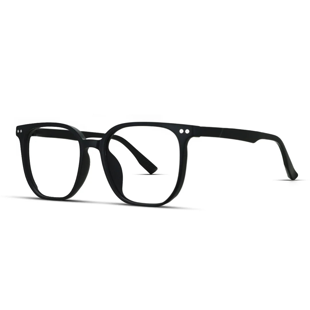 Hexagon Matte Black Ultra Lightweight Unisex Comfortable Eyewear