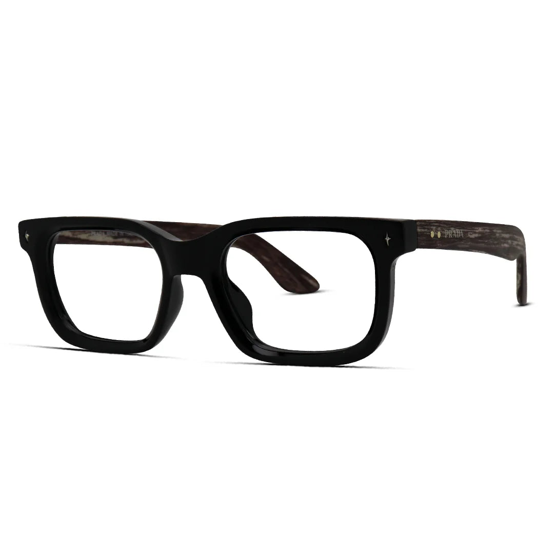 Men’s Thick Rectangle Matte Eyeglasses Bold & Modern Frames