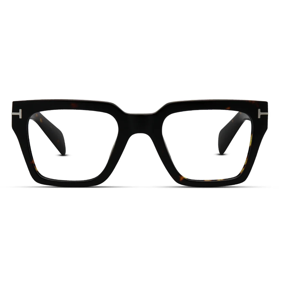Bold Square Men’s Eyeglasses Sharp & Structured Frames