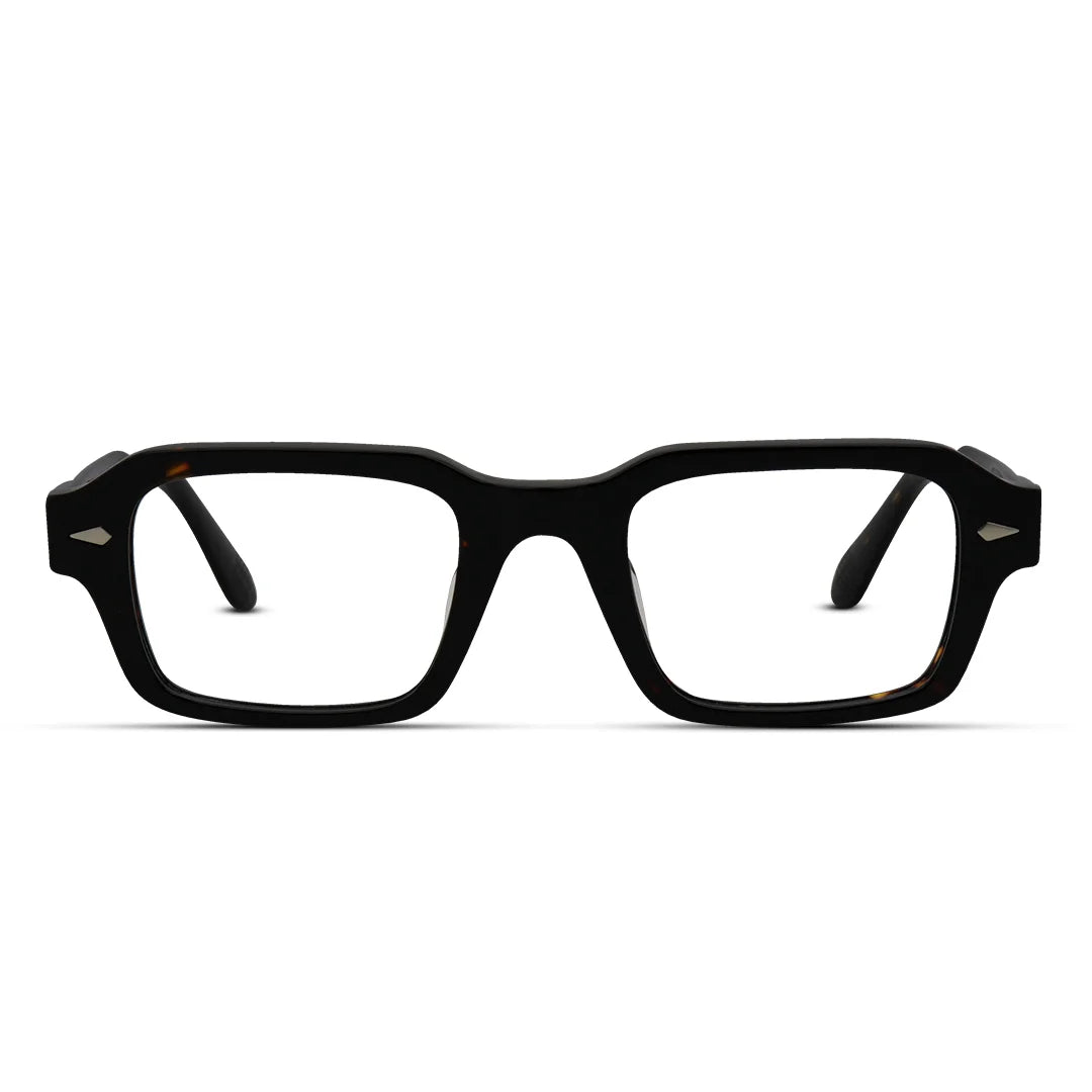 Bold Thick Rectangle Eyeglasses Trendy Unisex Frames