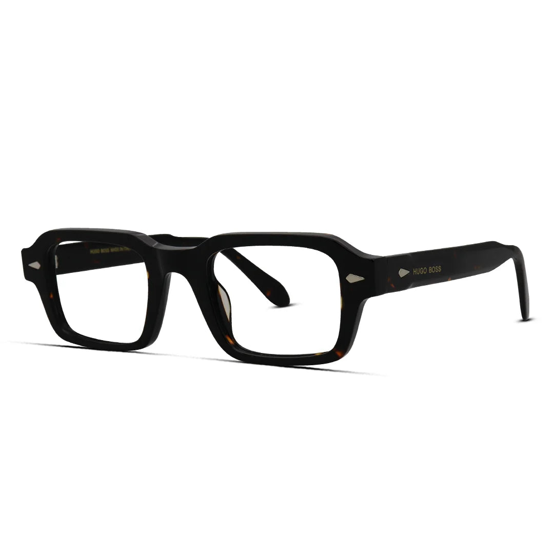 Bold Thick Rectangle Eyeglasses Trendy Unisex Frames