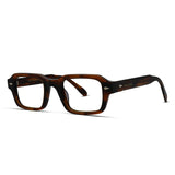 Bold Thick Rectangle Eyeglasses Trendy Unisex Frames