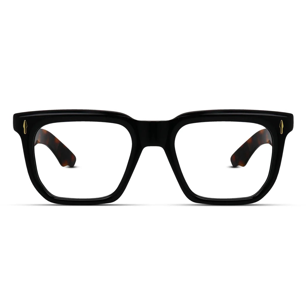 Thick Hexagon Acetate Eyeglasses Bold Unisex Geometric Frames
