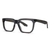 Thick Hexagon Acetate Eyeglasses Bold Unisex Geometric Frames