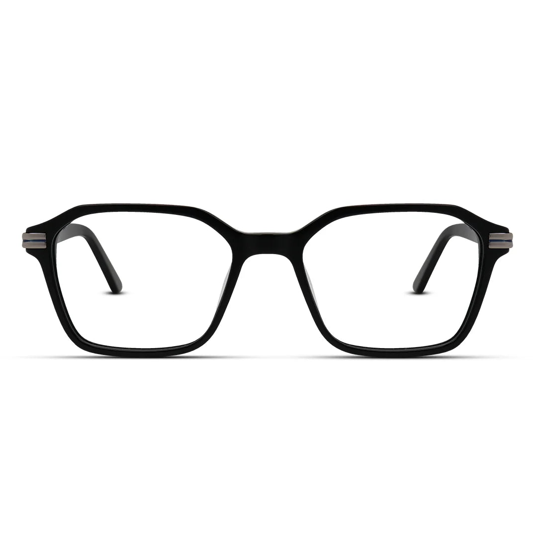 Unisex Acetate Hexagon Eyeglasses Geometric Modern Frame