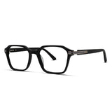 Unisex Acetate Hexagon Eyeglasses Geometric Modern Frame