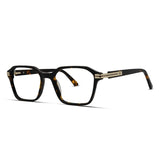 Unisex Acetate Hexagon Eyeglasses Geometric Modern Frame