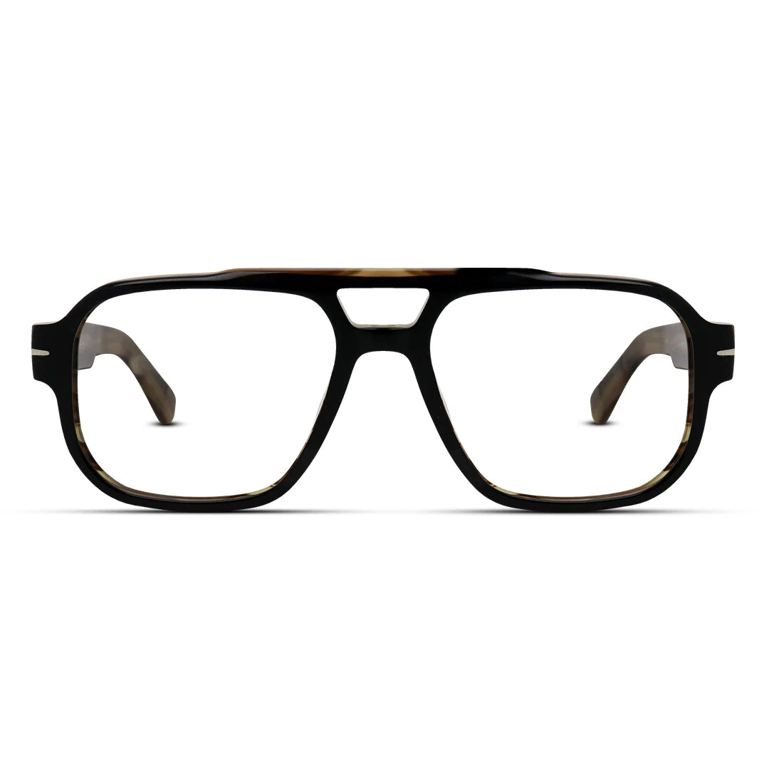 Wide Fit Aviator Acetate Eyeglasses  Frame for Large Faces