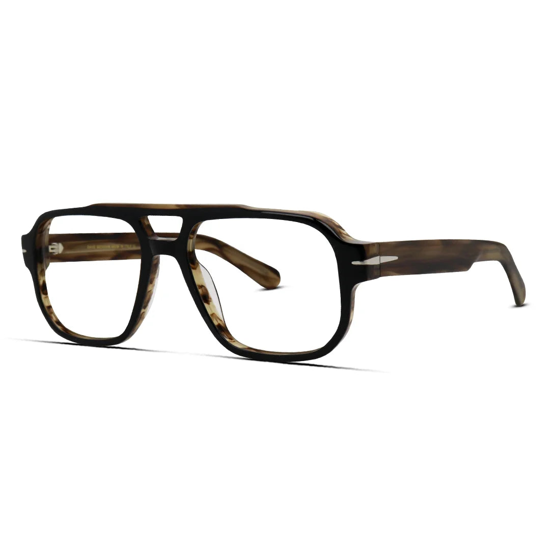 Wide Fit Aviator Acetate Eyeglasses  Frame for Large Faces