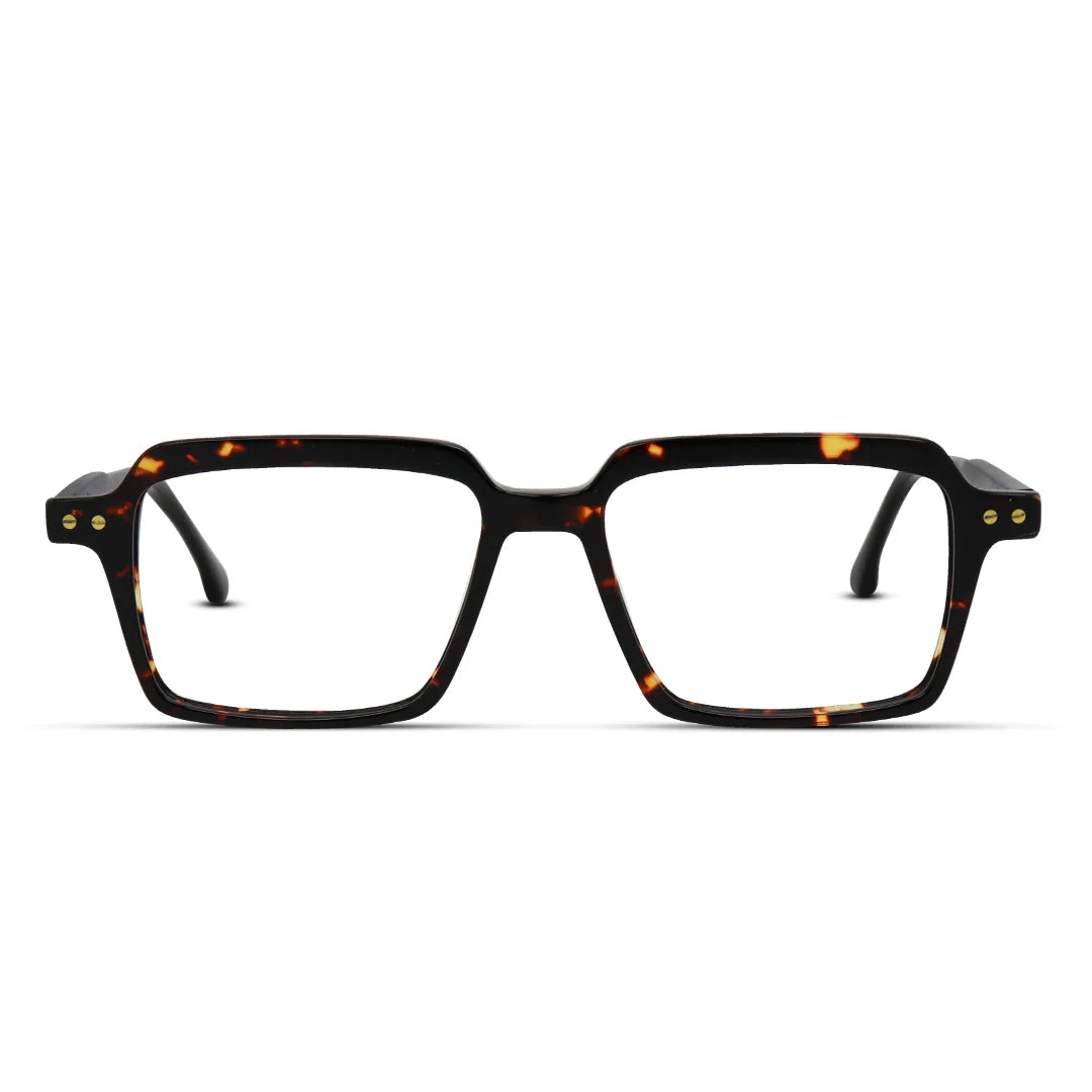 Sharp Rectangle Glasses in Acetate Rectangular Unisex Frame