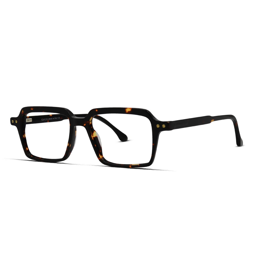 Sharp Rectangle Glasses in Acetate Rectangular Unisex Frame