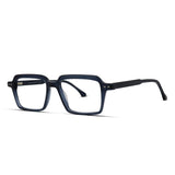 Sharp Rectangle Glasses in Acetate Rectangular Unisex Frame