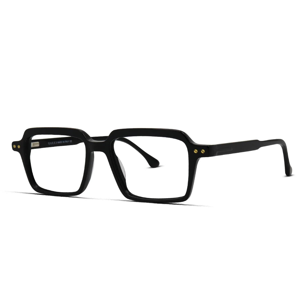 Sharp Rectangle Glasses in Acetate Rectangular Unisex Frame
