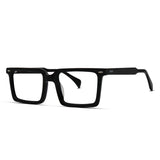 Sharp Rectangle Men's Eyeglasses Acetate Frame