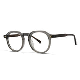 Semi-Round Hexagonal Acetate Eyeglasses Men & Women