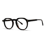 Semi-Round Hexagonal Acetate Eyeglasses Men & Women
