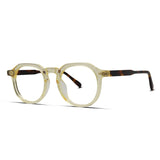 Semi-Round Hexagonal Acetate Eyeglasses Men & Women