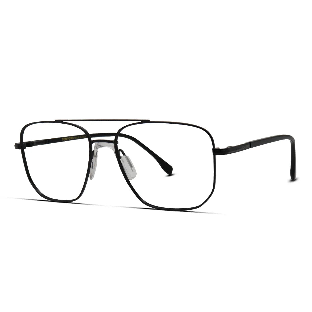 Square Double Bridge Glasses Unisex Eyewear