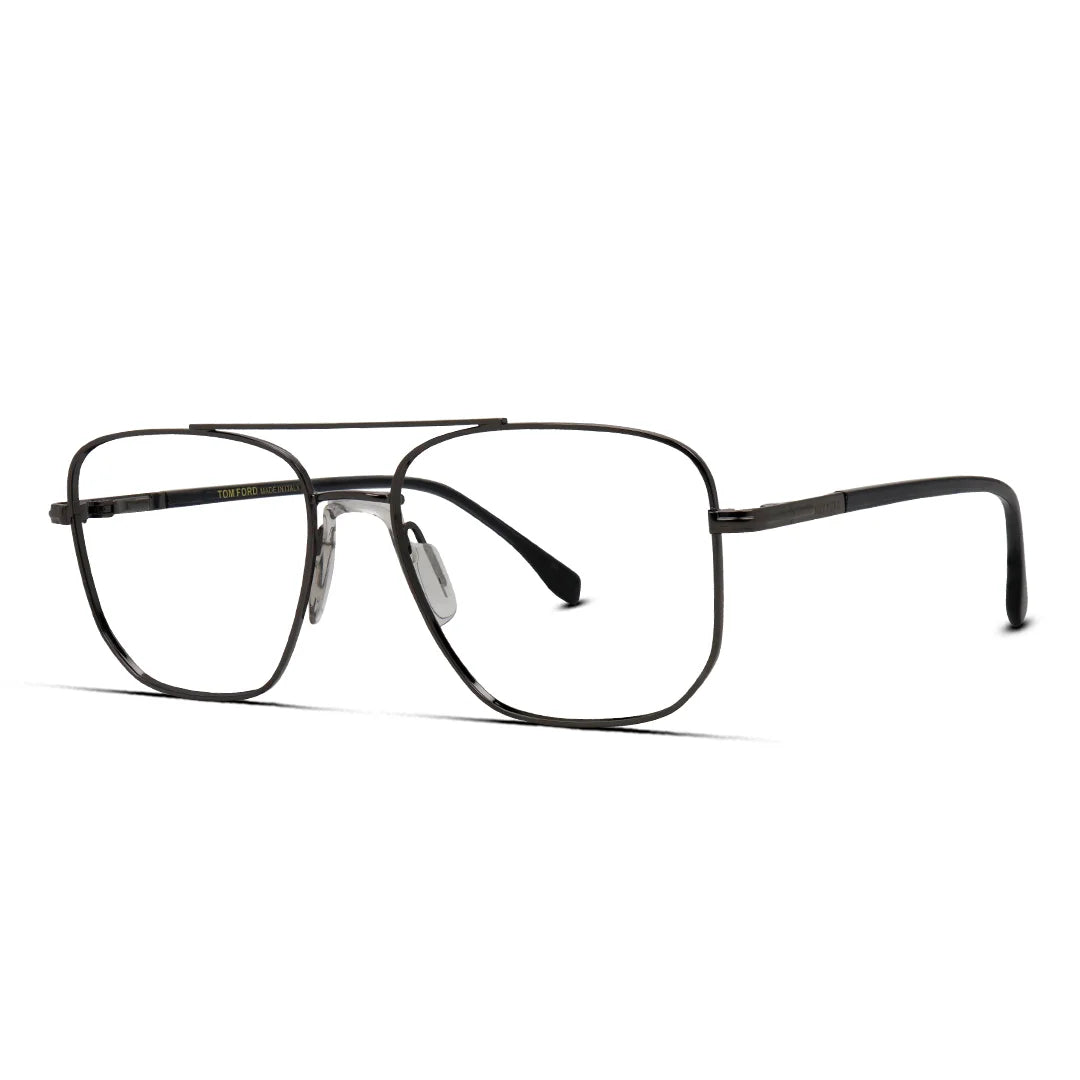 Square Double Bridge Glasses Unisex Eyewear