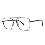 Square Double Bridge Glasses Unisex Eyewear