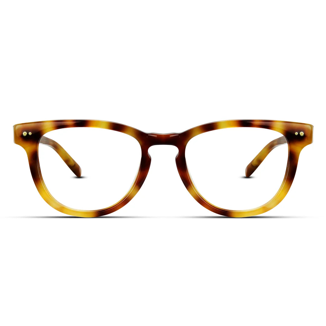 Warby Parker Semi Square Acetate Medium Burnt Amber Eyeglasses