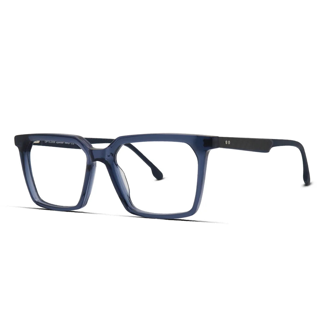Men's Hexagon Acetate Eyeglasses Geometric Frame