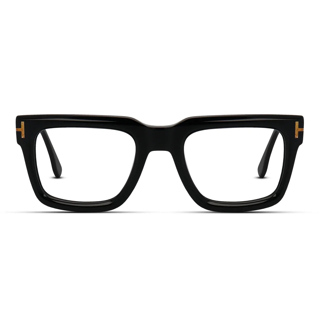 Bold Square Thick Acetate Unisex Eyeglasses
