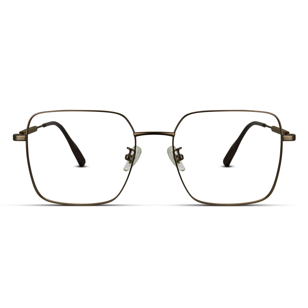 Square Thin Metal Medium Light Weight Unisex Eyeglasses