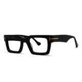 Bold Thick Sharp Rectangle Eyeglasses Unisex Frame