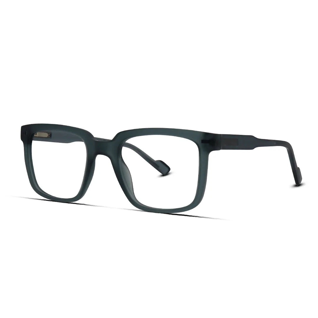 Unisex Square Matte Flexible Eyeglasses for Casual Wear