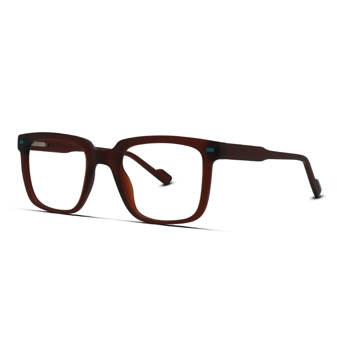 Unisex Square Matte Flexible Eyeglasses for Casual Wear