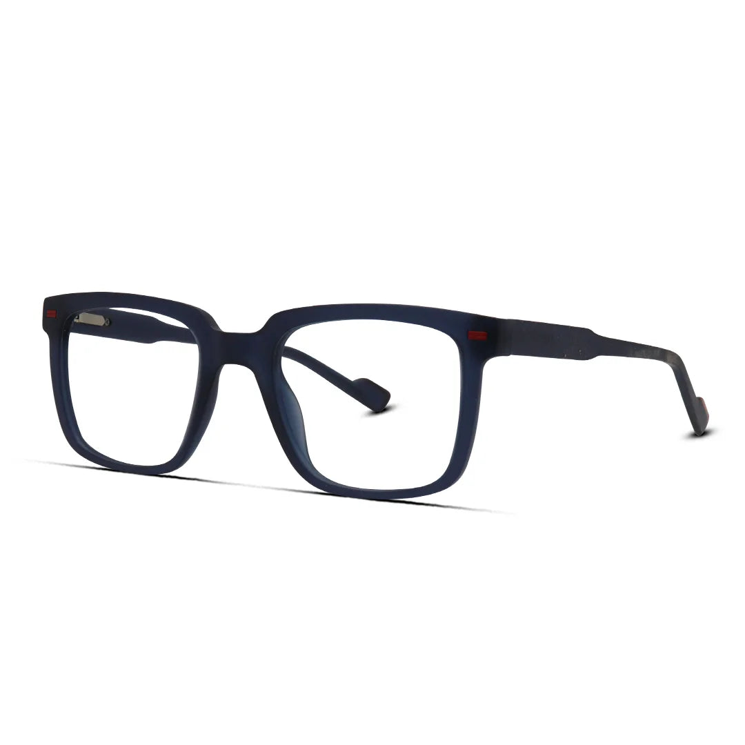 Unisex Square Matte Flexible Eyeglasses for Casual Wear