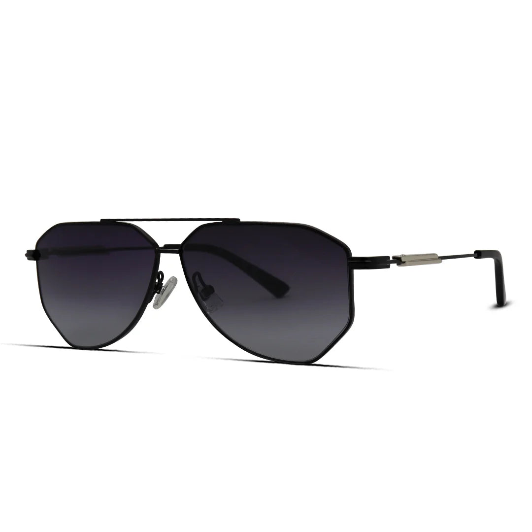 Premium Metal Geometric Aviator Sunglasses