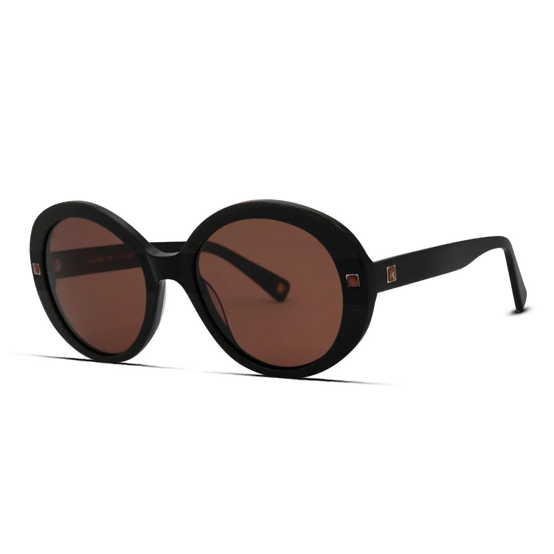 Kubik 5077S Round Bold Acetate Polarized Sunglasses